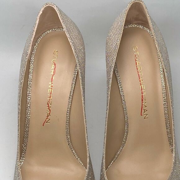 Stuart Weitzman Metallic Classic Pumps size 9.5 - Picture 3 of 11